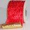 The Ribbon People Red Velvet with Pearl Edge and Gold Backing Wired Craft Ribbon 6" x 20 Yards